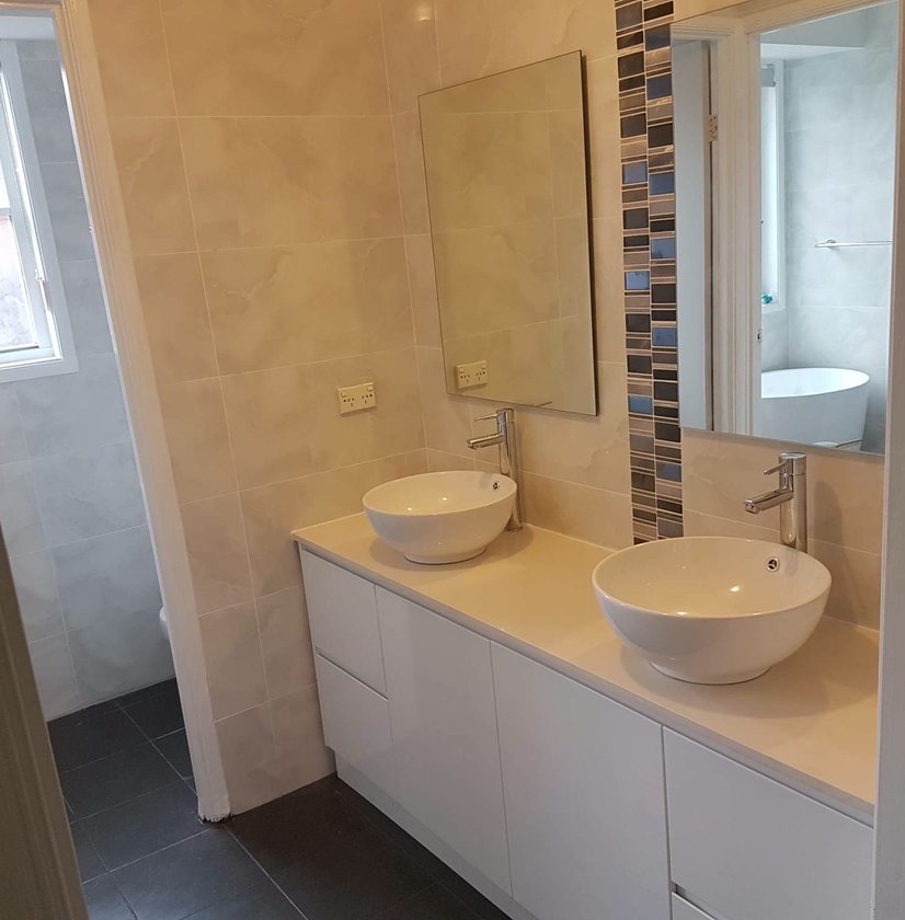 Exalt Builder project — cream bathroom1