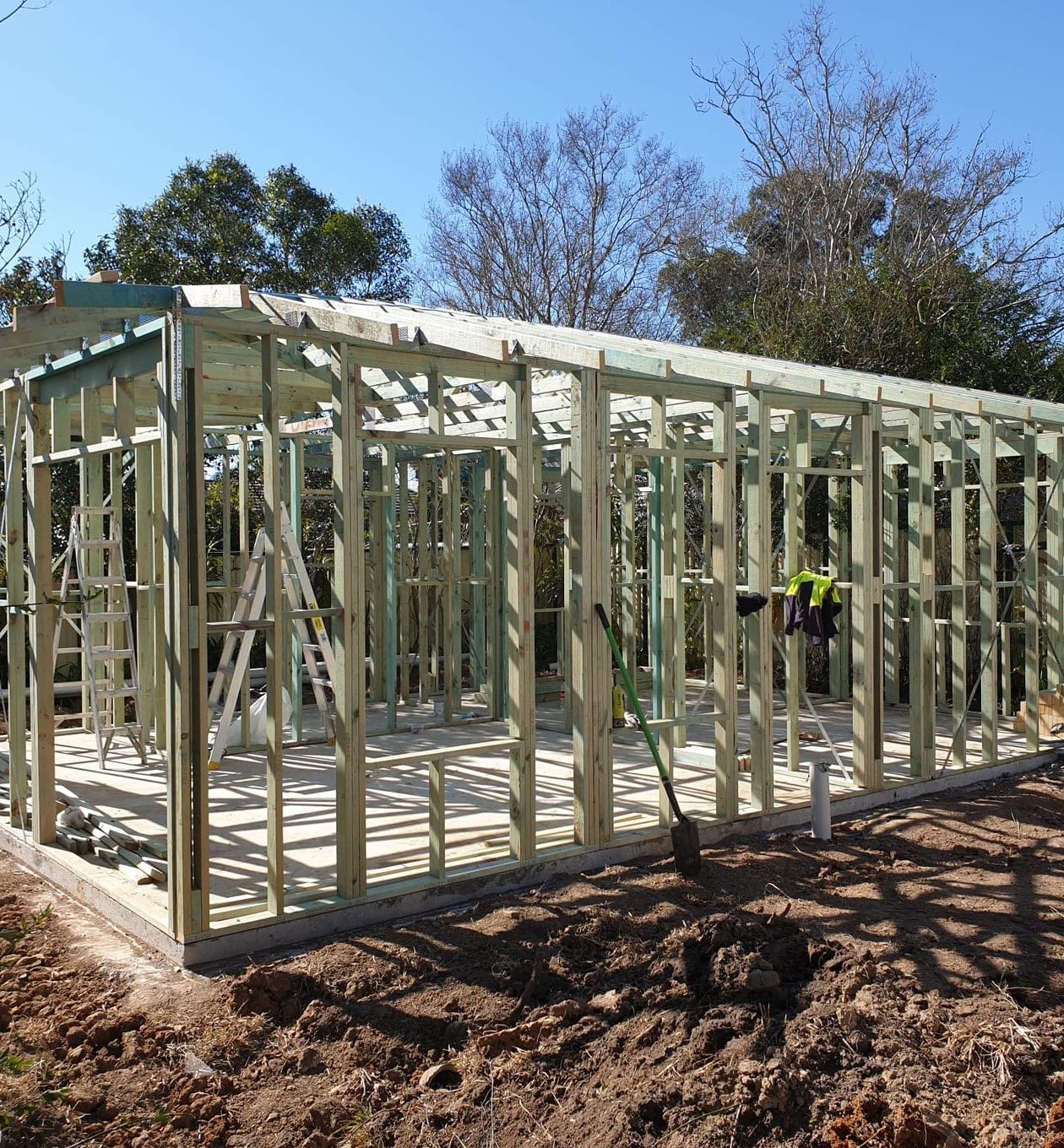 New home construction site in Sydney